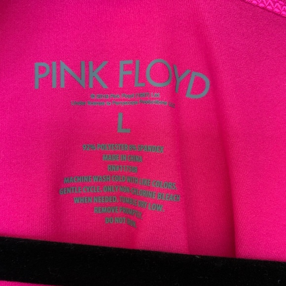 BNWOT Pink Floyd Dark Side of the Moon Pink Bodysuit Size LARGE - Picture 5 of 7